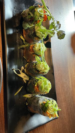 Seasonal spring rolls- GREATT  at Dharma Bums in New Hope