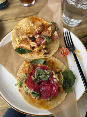 Bravas & K-boy tacos  at Dharma Bums in New Hope