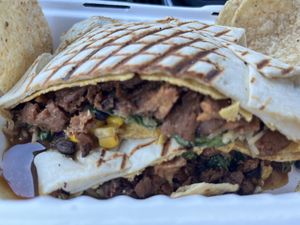 Teriyaki Supreme Crunch Wrap   at Flatbelly Veg in Erdenheim