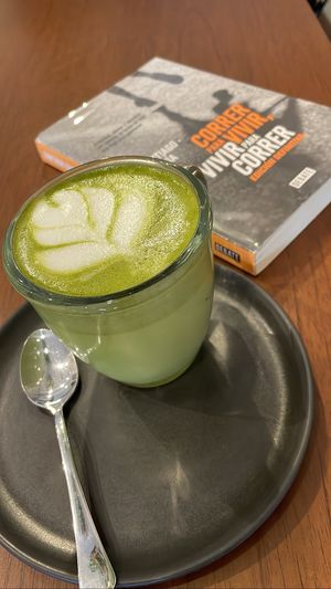 Matcha latte  at Amateur Coffee & Run Club in Lima
