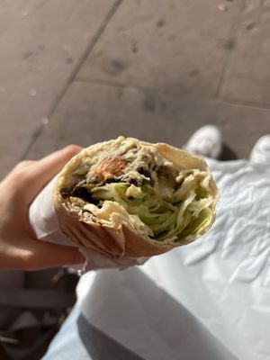 Hummus im Wrap  at La Rose in Karlsruhe