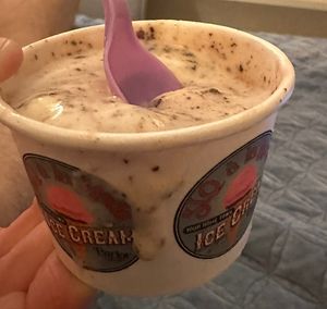 2 oat milk flavors availablee  at SLO à la Mode in San Luis Obispo