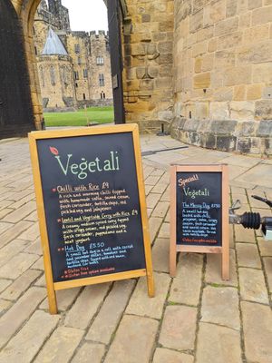 Vegetali Menu at Veġetali in Alnwick