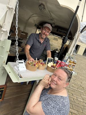 Daren & me  at Veġetali in Alnwick