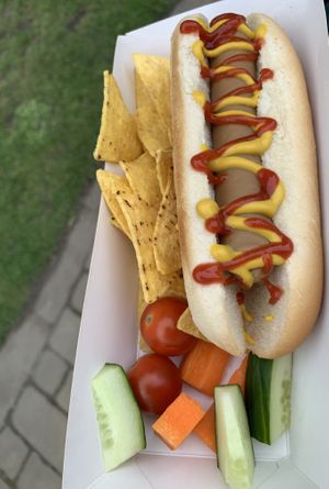 Hot dog  at Veġetali in Alnwick