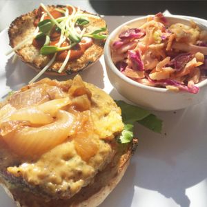 Vegan Smokehouse Burger at Green Bar and Kitchen in Fort Lauderdale