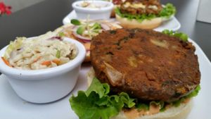 rustic burger at Green Bar and Kitchen in Fort Lauderdale