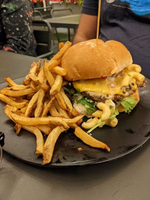 Mac-N-Cheeseburger at Green Bar and Kitchen in Fort Lauderdale