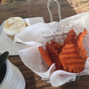 cupcake & sweet fries at Green Bar and Kitchen in Fort Lauderdale
