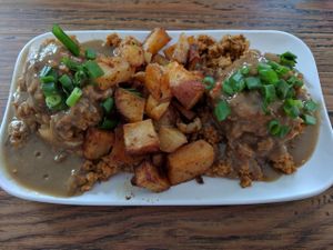 biscuits & gravy at Green Bar and Kitchen in Fort Lauderdale