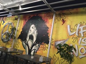 Cool patio  at Green Bar and Kitchen in Fort Lauderdale