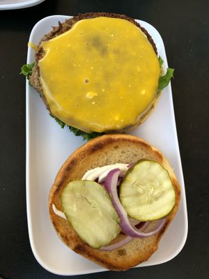 Impossible burger at Green Bar and Kitchen in Fort Lauderdale