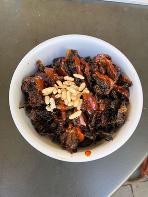 Brussels sprouts  at Green Bar and Kitchen in Fort Lauderdale