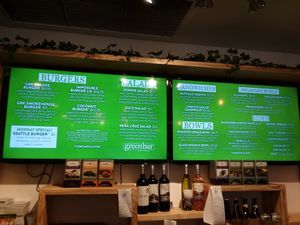 Menu at Green Bar and Kitchen in Fort Lauderdale