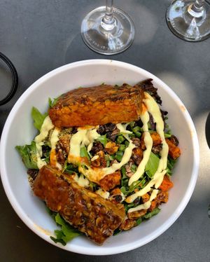 Vera Cruz Salad with Buffalo Tempeh at Green Bar and Kitchen in Fort Lauderdale