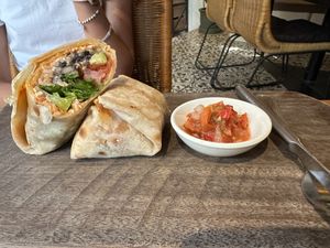 Vegan burritoos #Veganuary at Babel Guesthouse in Siem Reap