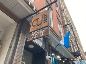 Sign in front at Urban Backyard in New York City