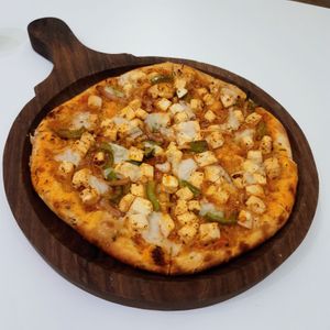 Tofu Cheesy pizza (vegan) at V Go Nuts in Karnataka