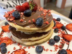 Pancake with “Nutella"  at Sunday Coffee & Kitchen in Guisborough