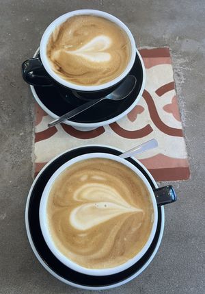 Oat cappuccini  at easylivin‘ coffee brunch and lunch in Cologne