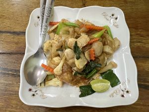 Veg and noodles   at Ruean Thong Veg Food in Hua Hin