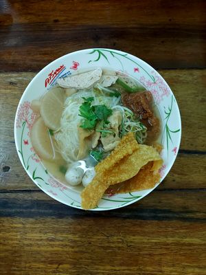 Noodles soup #Veganuary at Ruean Thong Veg Food in Hua Hin