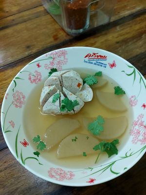 Giant Mushroom Meatball #Veganuary at Ruean Thong Veg Food in Hua Hin