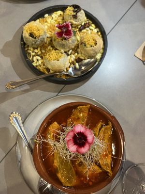 Vegan starters   at Old Monk Modern Indian in Paddington