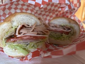 Classico with the vegan ham and nonnos sauce   at Nonno's Plant-Based Butcher in Hamilton