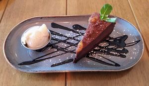 Vegan, Gluten Free, Chocolate Orange Torte at The Punchbowl Inn in Woodstock