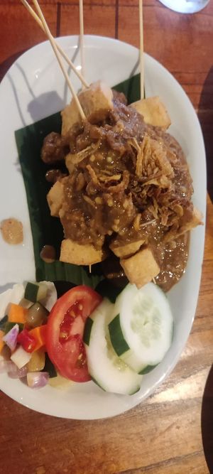 Tofu sate at Tabo Cottages in Samosir