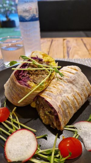 Mexican burrito at All Vegan Cafe' Restaurant in Phuket
