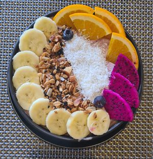 Smoothie bowl. at All Vegan Cafe' Restaurant in Phuket