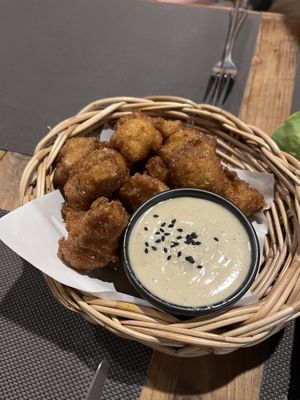 Deep Fried Cauliflower   at All Vegan Cafe' Restaurant in Phuket