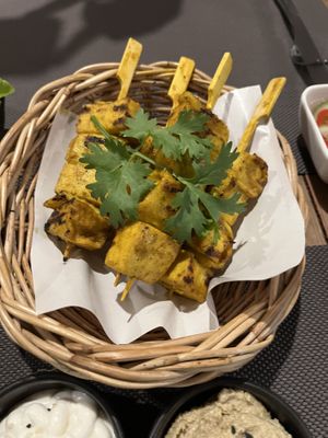 Tofu Satay   at All Vegan Cafe' Restaurant in Phuket