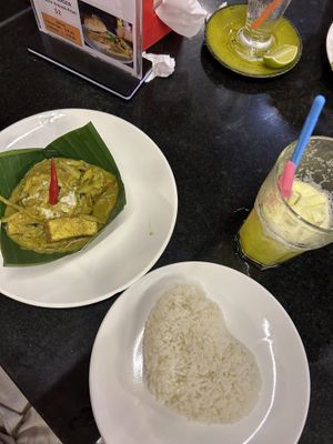 Vegan amok  at Khmer Taste Restaurant in Siem Reap