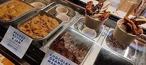 Cookie dough, ice cream and cookie combo (at Borough Yards) at After School Cookie Club - Borough Yards in London