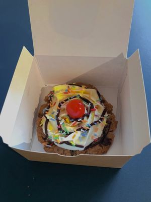 Celebration cookie (seasonal special) at After School Cookie Club - Borough Yards in London