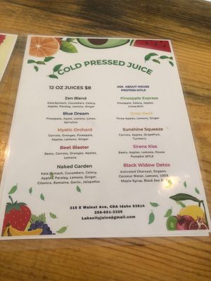   at Lake City Juice in Coeur D Alene