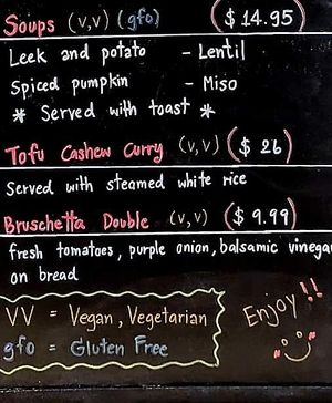 Menu at COFFEE 8 in Williamstown