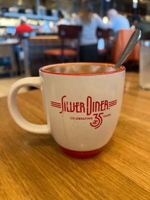Coffee with oat milk at Silver Diner - National Harbor in Oxon Hill