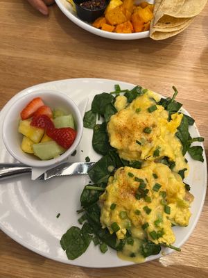 JUST Egg Benedict at Silver Diner - National Harbor in Oxon Hill