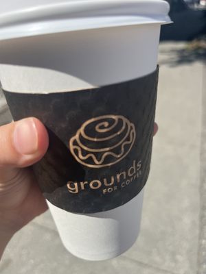 Oat latte  at Grounds for Coffee - Alma St in Vancouver