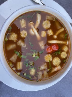 Hot and sour soup  at Mifan Claypot Kitchen in Phoenix