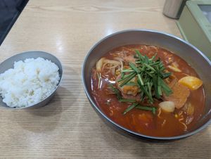 Budaejjigae (army base stew) at Daejeob - 대접 in Gwangju