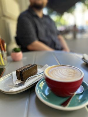 Flodni, Cappuccino   at More Bakery & Cafe in Budapest
