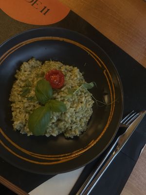 Pesto risotto  at Code 11 in Hvar
