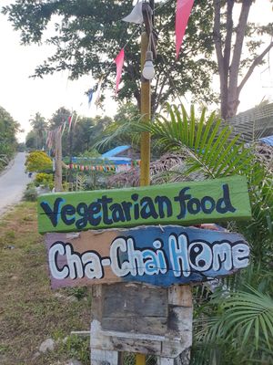 You can't miss the sign at Cha Chai Home in Koh Phayam