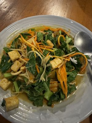 Orange ginger tofu  at Cha Chai Home in Koh Phayam