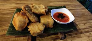 Fried tempeh with sambal at Ecolodge Bukit Lawang  in Bukit Lawang